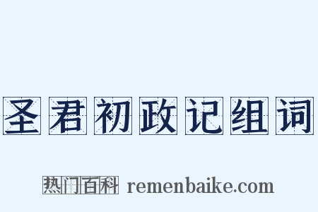 圣君初政记组词是什么意思的图片
